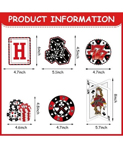 17 Pieces Casino Theme Party Decorations Casino Birthday Banner Poker Party Decorations Casino Hanging Swirl Decorations Poke...