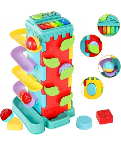 4 in 1 Activity Cube Toys Ball Drop Toddler Toys Age 1-2 with Music Keyboard Race Track Montessori Toys Gifts for 1 2 3 4 Yea...