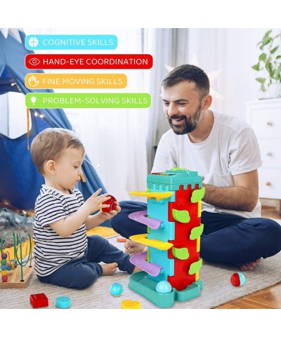 4 in 1 Activity Cube Toys Ball Drop Toddler Toys Age 1-2 with Music Keyboard Race Track Montessori Toys Gifts for 1 2 3 4 Yea...