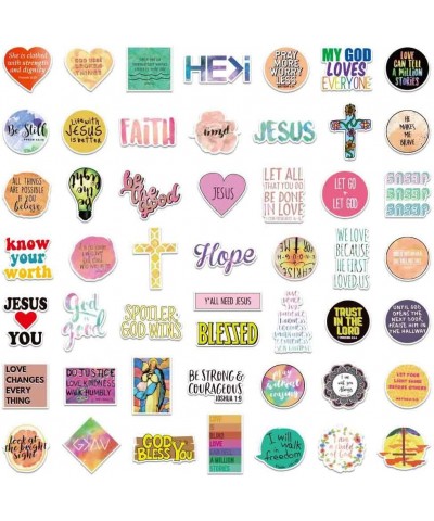 100pcs Jesus Christian Stickers Bible Verse Faith Stickers Cross Wisdom Words Decals Stickers for Water Bottles Religious Chr...