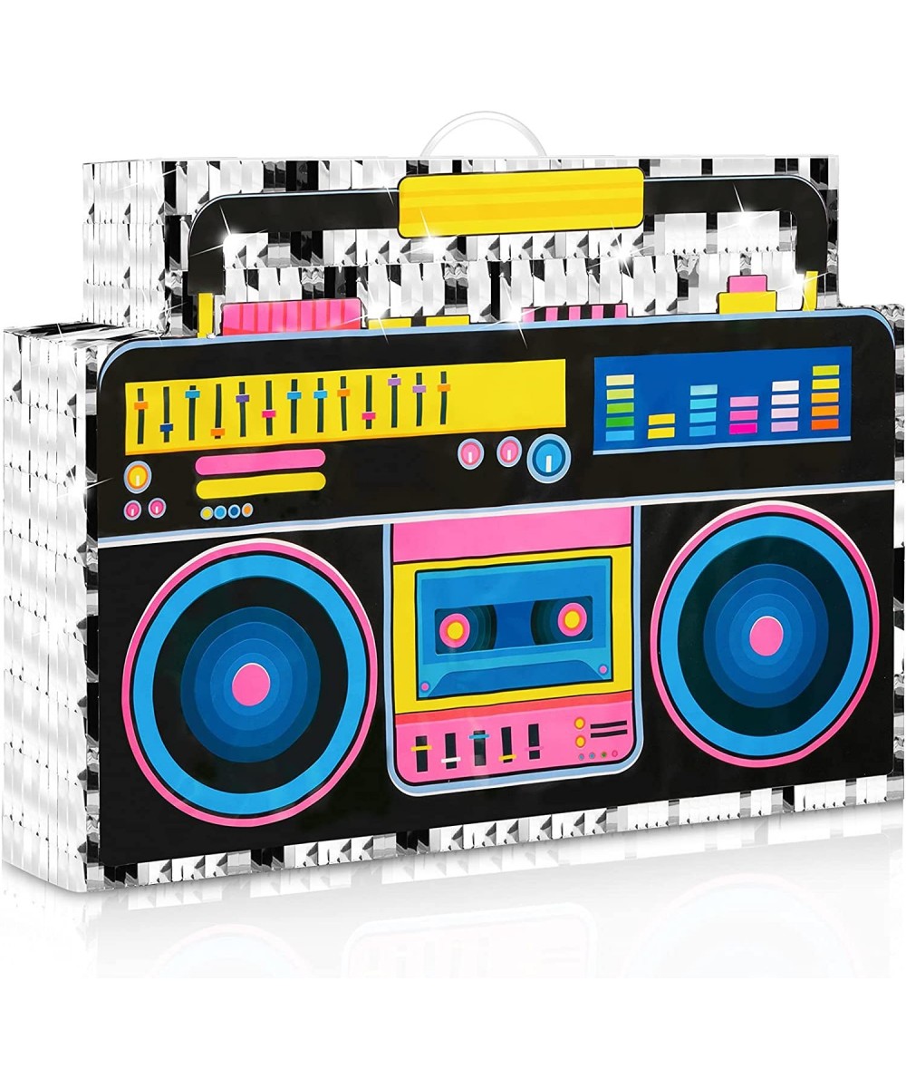 Retro Pinata Boom Box 80 s Theme Boombox Pinata Kids Birthday Party Decor Mexican 1980s Hip Hop Pinata with Hanging Loop Part...