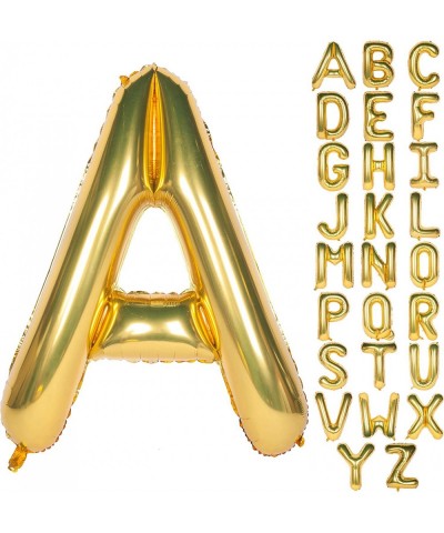 Letter Balloons 40 Inch Giant Jumbo Helium Foil Mylar for Party Decorations Gold A $16.51 Kids' Party Decorations