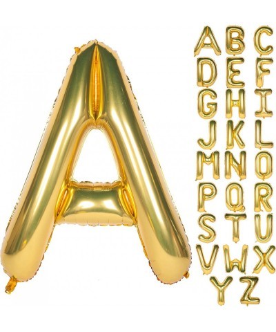 Letter Balloons 40 Inch Giant Jumbo Helium Foil Mylar for Party Decorations Gold A $16.51 Kids' Party Decorations