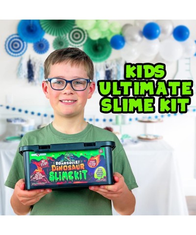 Dinosaur Slime Kit Glow in The Dark Slime Making Kit to Create Fun Slime for Boys and Dino Poop Slime for Kids Great Gift Ide...