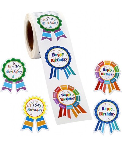 250 PCS Happy Birthday Stickers Birthday Badge Stickers for Kids Home Classroom Outing Birthday Party Gifts Box Decor 2 Inch ...