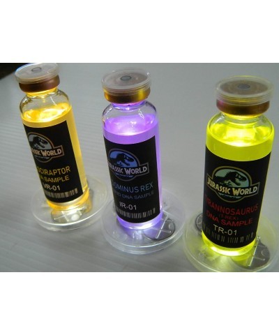 Jurassic World Dino DNA Pack Halloween Movie Cosplay Prop Real Medical Vials with Free LED Lighted Display Disc $47.29 Kids' ...