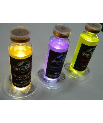 Jurassic World Dino DNA Pack Halloween Movie Cosplay Prop Real Medical Vials with Free LED Lighted Display Disc $47.29 Kids' ...