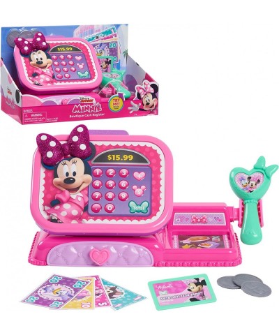 Disney Junior Minnie Mouse Bowtique Cash Register with Realistic Sounds Pretend Play Money and Scanner $24.27 Money & Banking...