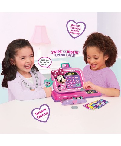 Disney Junior Minnie Mouse Bowtique Cash Register with Realistic Sounds Pretend Play Money and Scanner $24.27 Money & Banking...