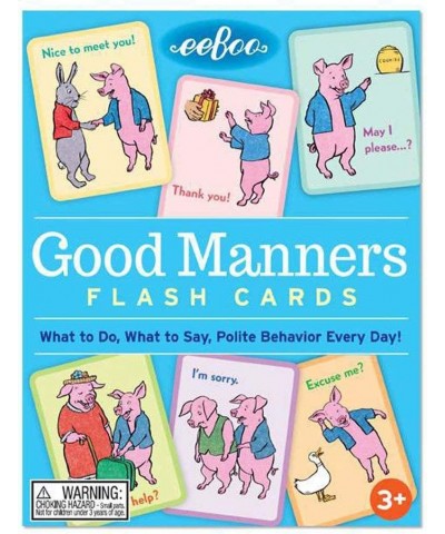 eeBoo: Good Manners Conversation Flash Cards Helps Children Learn What to do What to Say and Encourage Polite Behavior Toward...