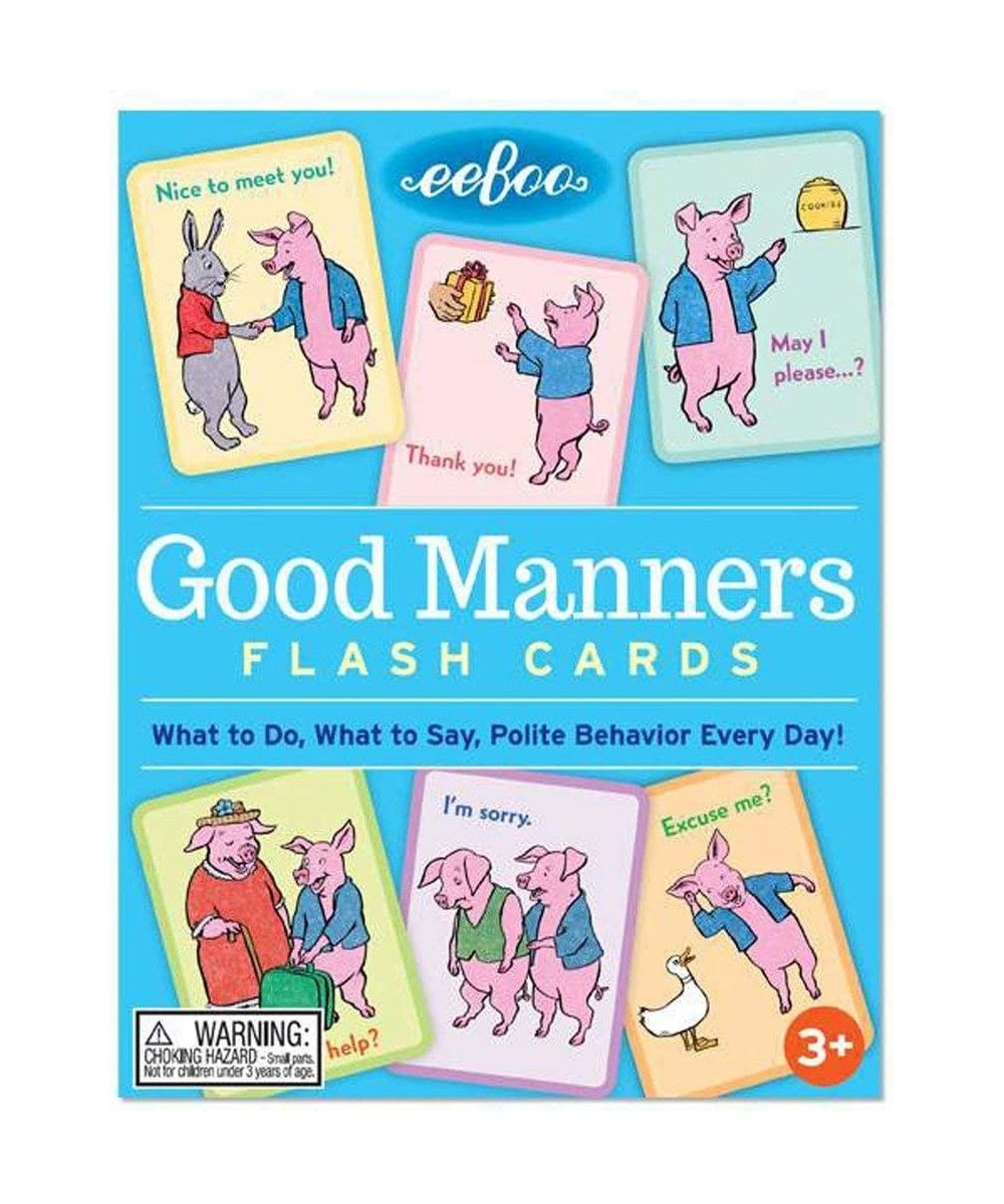 eeBoo: Good Manners Conversation Flash Cards Helps Children Learn What to do What to Say and Encourage Polite Behavior Toward...