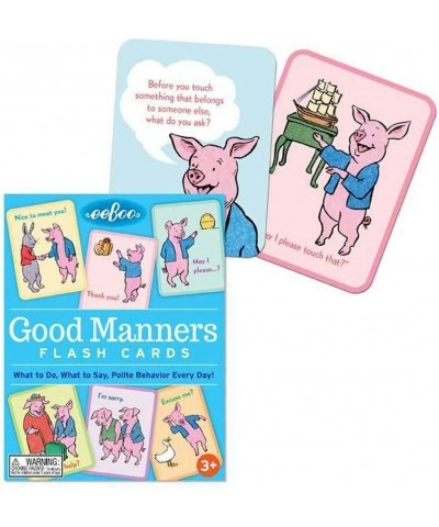 eeBoo: Good Manners Conversation Flash Cards Helps Children Learn What to do What to Say and Encourage Polite Behavior Toward...