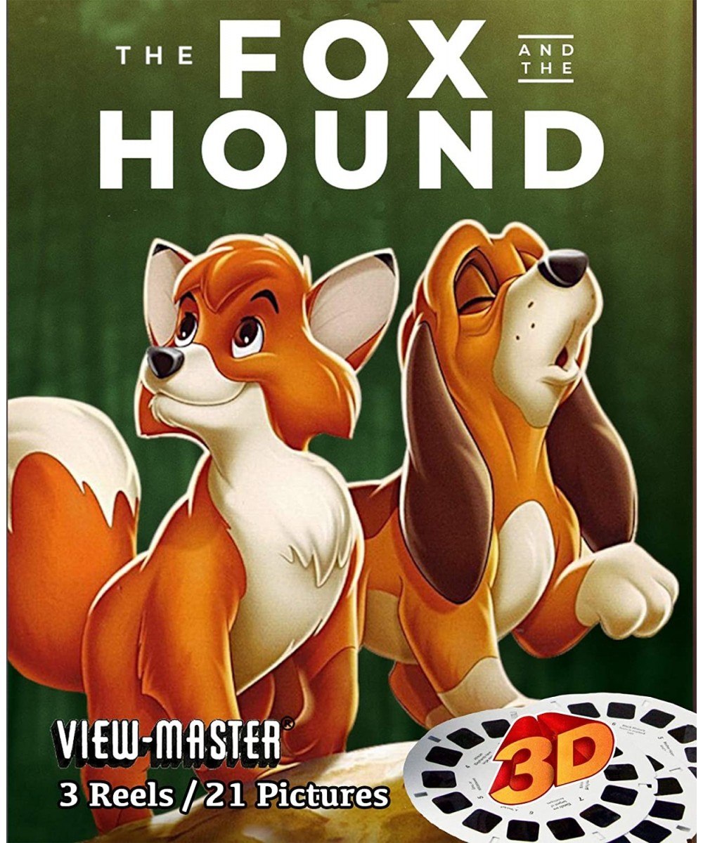 Fox and The Hound - Disney - Classic ViewMaster 3 Reels Set - 21 3D Images $87.59 Viewfinder Toys