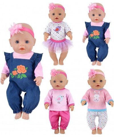 Doll Clothes 4 Sets Doll Fashion Outfits Fit for 18 inch Girl Doll 15-17 inch Baby Dolls $37.41 Doll Accessories