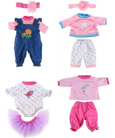 Doll Clothes 4 Sets Doll Fashion Outfits Fit for 18 inch Girl Doll 15-17 inch Baby Dolls $37.41 Doll Accessories