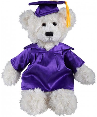 Cream Brandon Custom Plush Stuffed Animal Teddy Bear Toys for Graduation Day Personalized Text Name or School Logo on Gown Be...