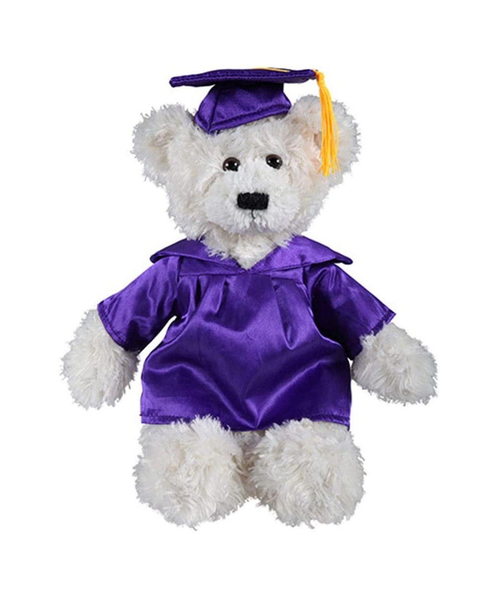 Cream Brandon Custom Plush Stuffed Animal Teddy Bear Toys for Graduation Day Personalized Text Name or School Logo on Gown Be...