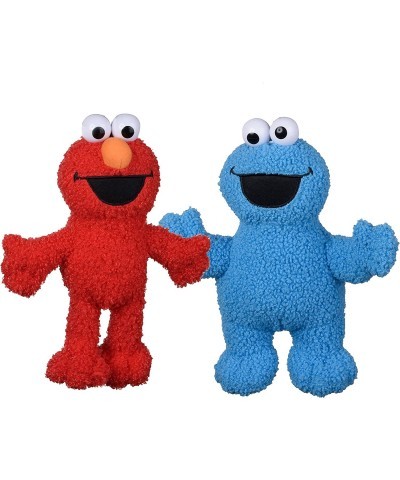 Elmo & Cookie Monster Plush 8" Bag Clip Set Toys for Kids Toddler & Preschoolers 2 Pc $43.51 Plush Figure Toys