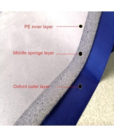 Trampoline Pad Trampoline Replacement Safety Pad No Holes for Pole Waterproo f 3 Layer Shock Absorbent Surround Spring Cover ...