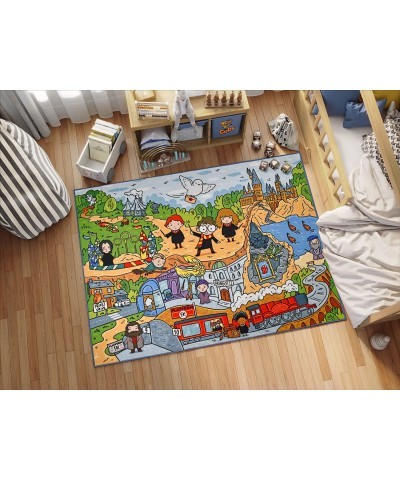 I Harry Potter Wizarding World Adventure Activity Game Play Area Rug Carpet for Kids and Children Bedrooms and Playroom $95.3...