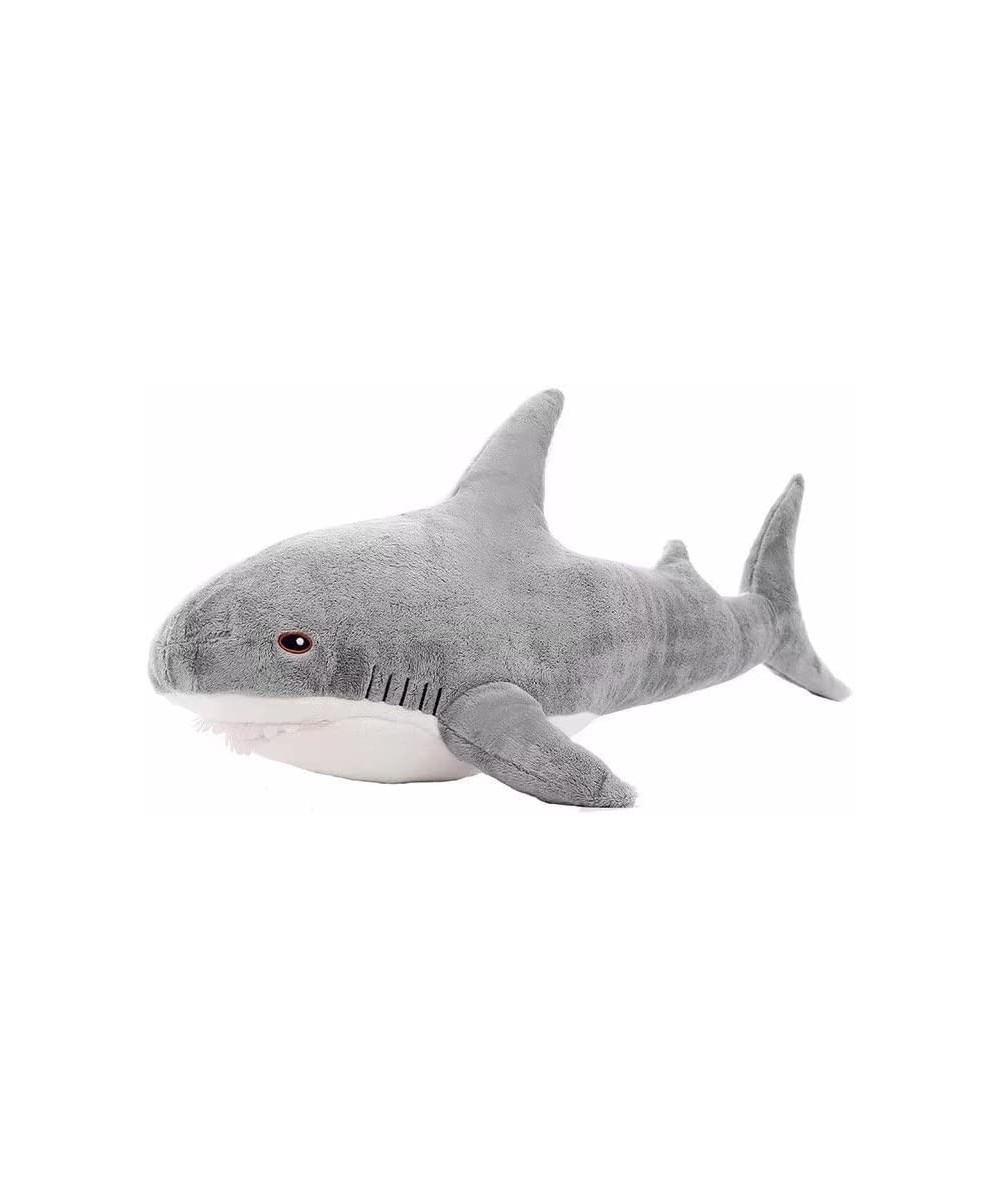 Shark Plush Stuffed Animal Gray Shark Plushies Pillow Large Cute Ocean Animal Plushie Soft Plushy Toys Boys Girls Kids Womens...