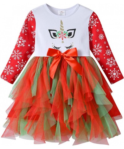 Girl Winter Dress for Toddler Tutu Dresses Long Sleeve Outfits 2-8T $31.58 Kids' Costumes