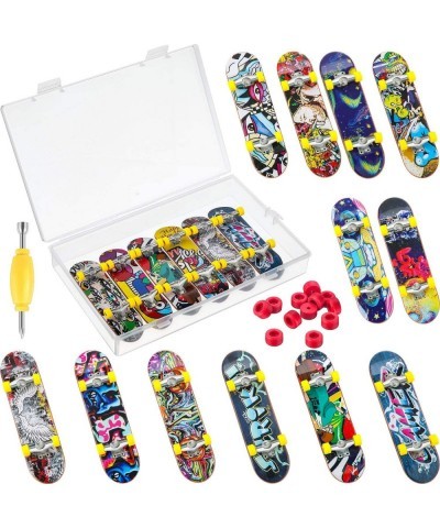 25 Pieces Fingerboards Set Mini Finger Skateboard Fingertip Movement Party Favors Finger Skate Include Replacement Wheels and...