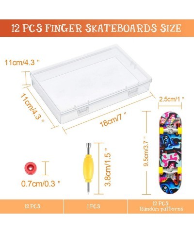 25 Pieces Fingerboards Set Mini Finger Skateboard Fingertip Movement Party Favors Finger Skate Include Replacement Wheels and...