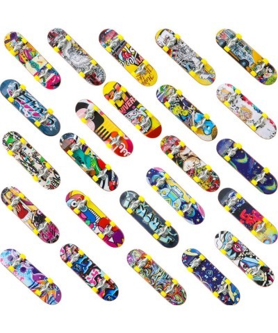 25 Pieces Fingerboards Set Mini Finger Skateboard Fingertip Movement Party Favors Finger Skate Include Replacement Wheels and...