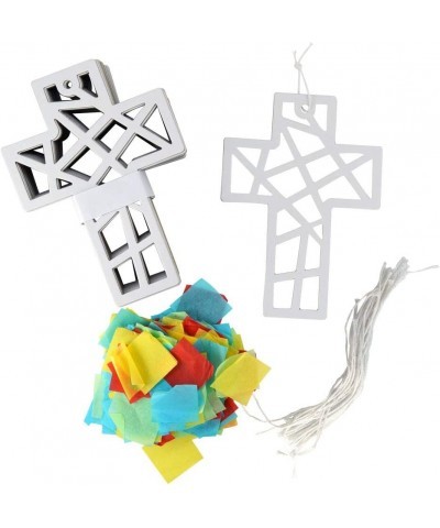 24 Pack DIY Suncatcher Paper Crafts (Cross) $43.97 Craft Kits