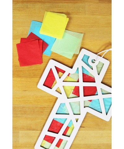 24 Pack DIY Suncatcher Paper Crafts (Cross) $43.97 Craft Kits