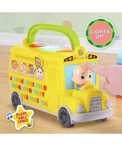 CoComelon Musical Learning Bus Number and Letter Recognition Phonetics Yellow School Bus Toy Plays ABCs and Wheels on the Bus...