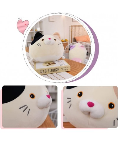 Very Fat Calico Cat Kitten Stuffed Body Pillow Soft Kitten Plush Chubby Kitty Cat Toy Cute Anime Cat Plushie Cartoon Kitten D...