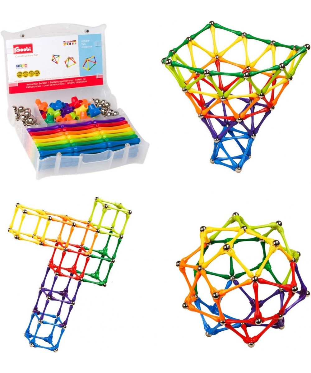 180 Piece Magnetic Building Sticks Blocks Tiles Toy Magnet 3D Construction Set STEM Educational Toys for 3 4 5 6 7 8 Year Old...