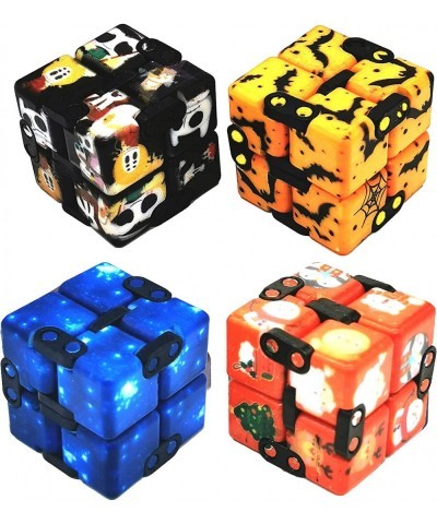 Aionly 4 Packs Infinite Cube Heavy/Rounded Corners Stress Relief Infinite Cube Fidget Toy Hand-Held Puzzle Flip Fidget Cube f...