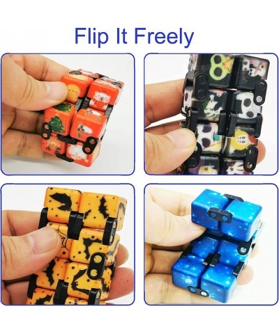 Aionly 4 Packs Infinite Cube Heavy/Rounded Corners Stress Relief Infinite Cube Fidget Toy Hand-Held Puzzle Flip Fidget Cube f...