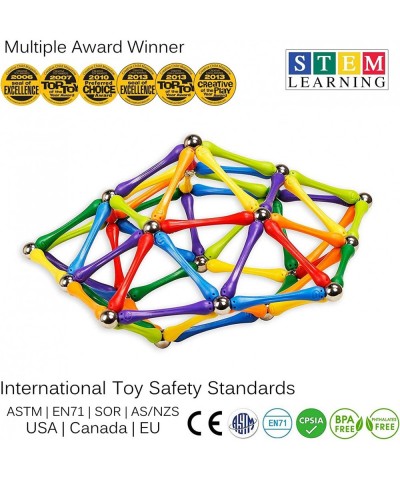 180 Piece Magnetic Building Sticks Blocks Tiles Toy Magnet 3D Construction Set STEM Educational Toys for 3 4 5 6 7 8 Year Old...