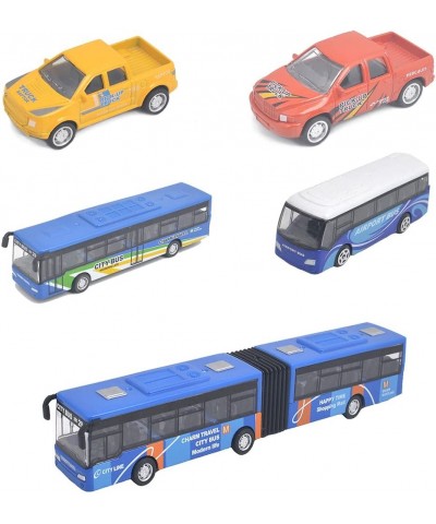 Die Cast Metal Toy Cars Set of 5 New York City Bus and Vehicle for Boys Girls Birthday Gift $40.49 Kids' Play Buses