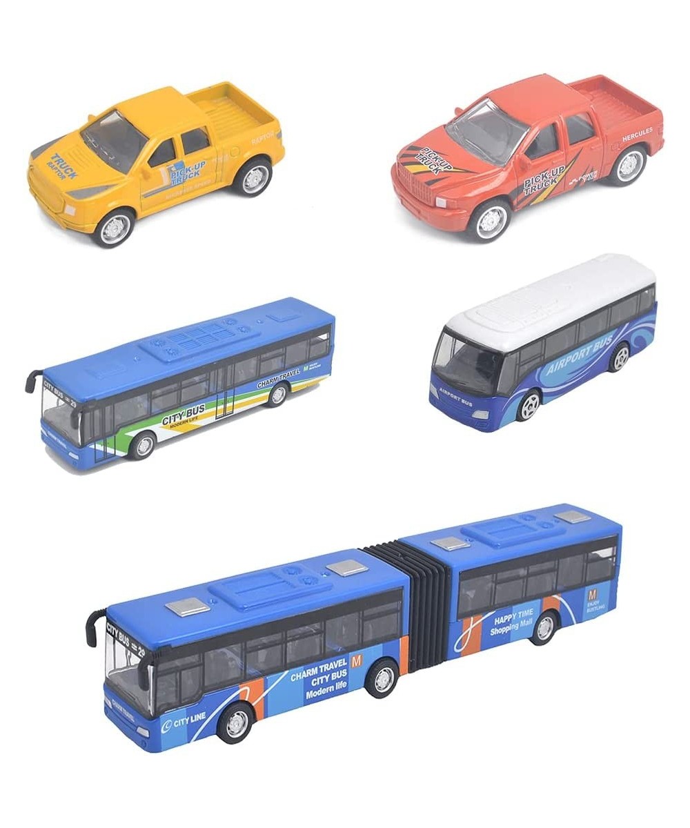 Die Cast Metal Toy Cars Set of 5 New York City Bus and Vehicle for Boys Girls Birthday Gift $40.49 Kids' Play Buses