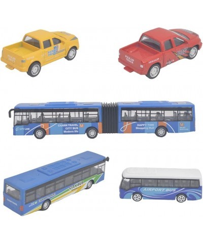 Die Cast Metal Toy Cars Set of 5 New York City Bus and Vehicle for Boys Girls Birthday Gift $40.49 Kids' Play Buses