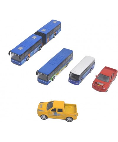 Die Cast Metal Toy Cars Set of 5 New York City Bus and Vehicle for Boys Girls Birthday Gift $40.49 Kids' Play Buses