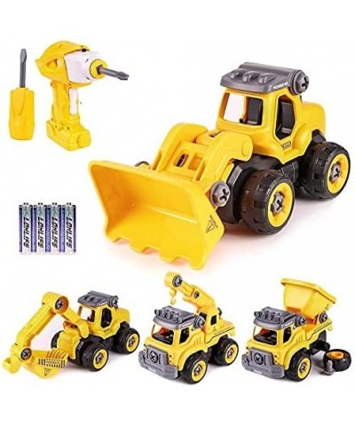 Take Apart Toys with Electric Drill Kids Stem Building Toy 4 in 1 Converts to Remote Control Car Construction Truck Take Apar...