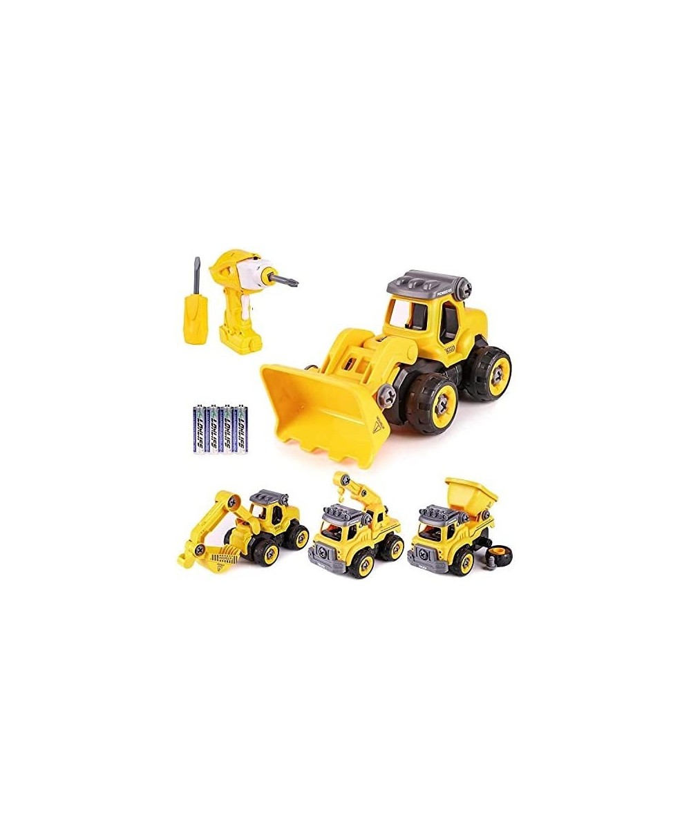 Take Apart Toys with Electric Drill Kids Stem Building Toy 4 in 1 Converts to Remote Control Car Construction Truck Take Apar...