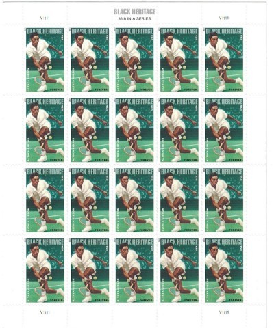 Althea Gibson Black Heritage Series Sheet of 20 Forever Postage Stamps Scott 4803 $55.72 Collectibles Display & Storage