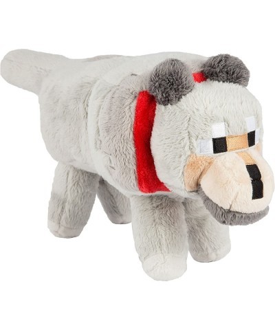 Minecraft Wolf Plush Stuffed Toy Gray 15" Long $104.25 Plush Figure Toys