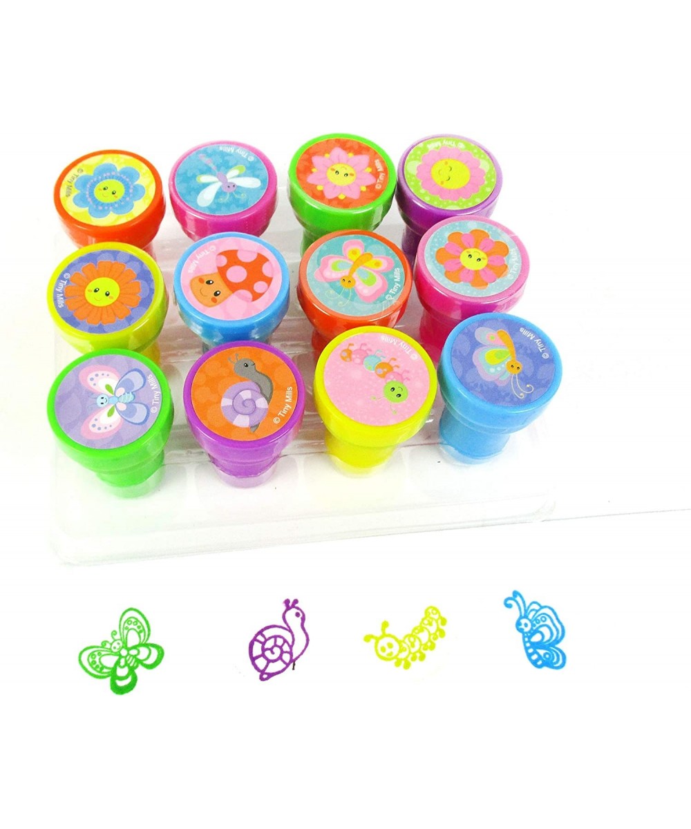 12 Pcs Spring Flowers Butterfly Stamp Kit for Kids Self Inking Stamps Gift Easter Basket Filler Rewards $16.15 Kids' Drawing ...