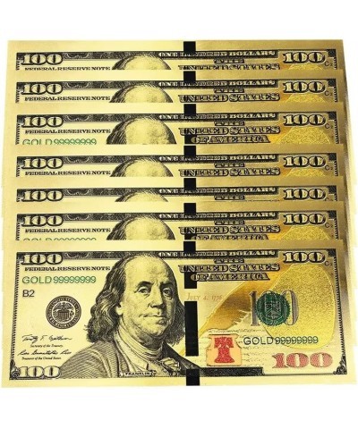 10 Pcs Gold 100 Dollar Bill Gold Foil USD Paper Money Banknotes Gold Leaf Foil Bring Abundance & Prosperity into Your Life $1...