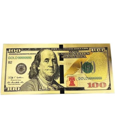 10 Pcs Gold 100 Dollar Bill Gold Foil USD Paper Money Banknotes Gold Leaf Foil Bring Abundance & Prosperity into Your Life $1...