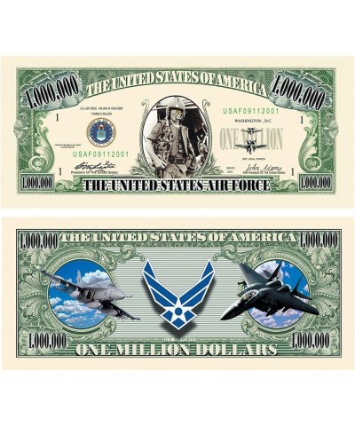 US Air Force USAF Commemorative Million Dollar Bill - Challenge Note - Great Gift Or Keepsake $22.40 Gags & Practical Joke Toys