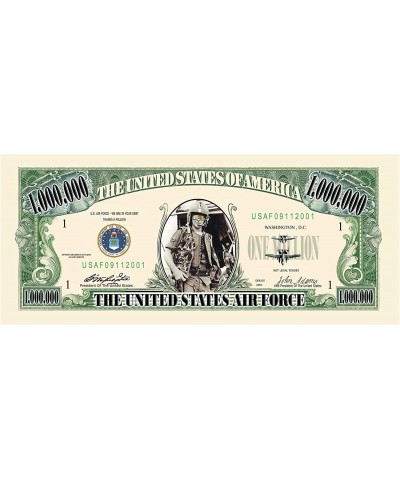 US Air Force USAF Commemorative Million Dollar Bill - Challenge Note - Great Gift Or Keepsake $22.40 Gags & Practical Joke Toys